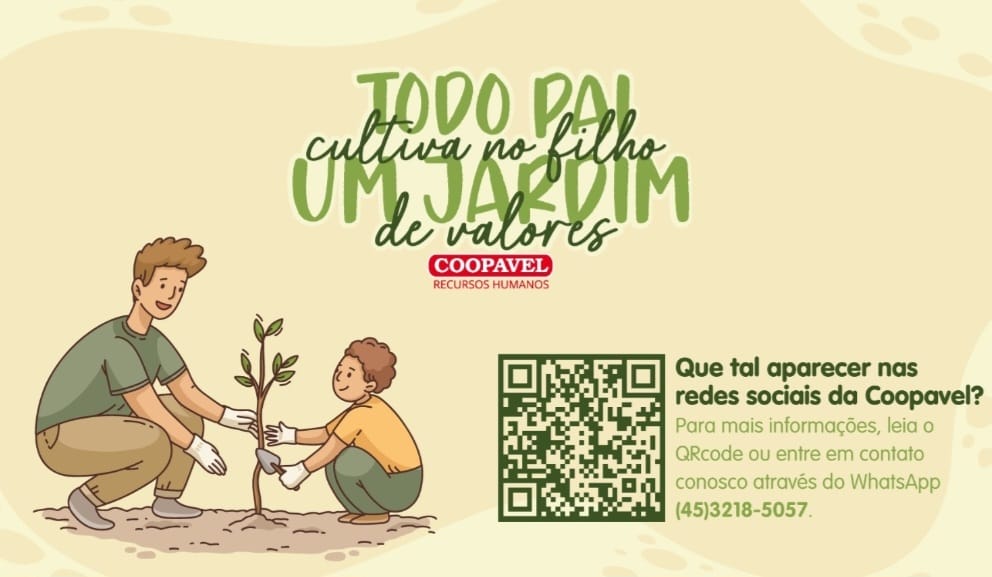 Dia dos Pais: Campanha da Coopavel valoriza conselhos e fortalece vínculos