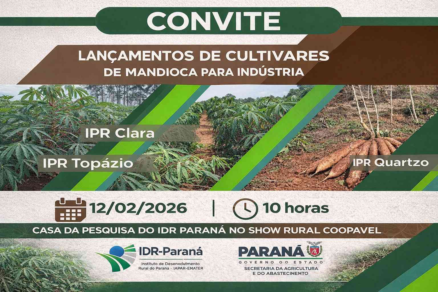 LANÇAMENTO  DAS CULTIVARES - IPR QUARTZO - IPR TOPÁZIO & IPR. CLARA