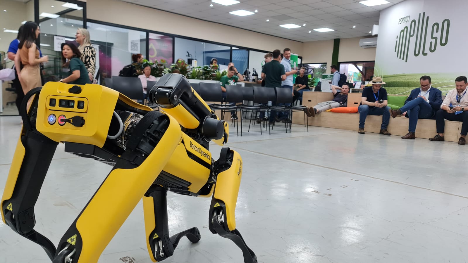 Cão-robô do Parque Tecnológico Itaipu encanta participantes do Show Rural